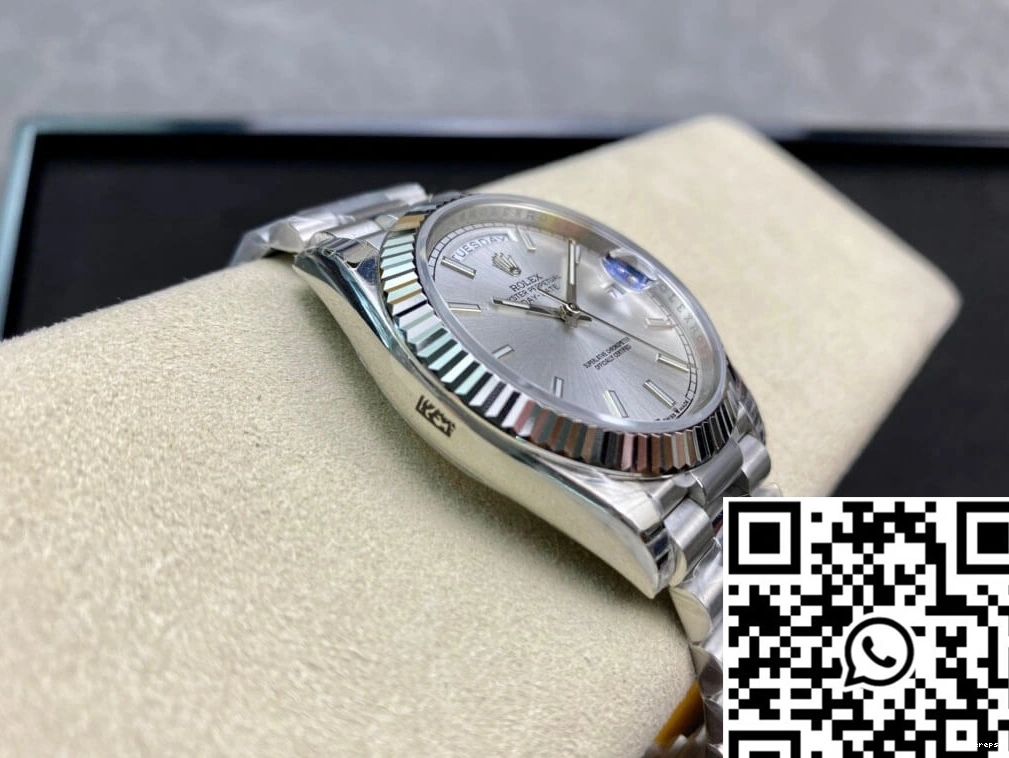 Stainless EW 40MM Date Rolex Factory Day Steel 0406